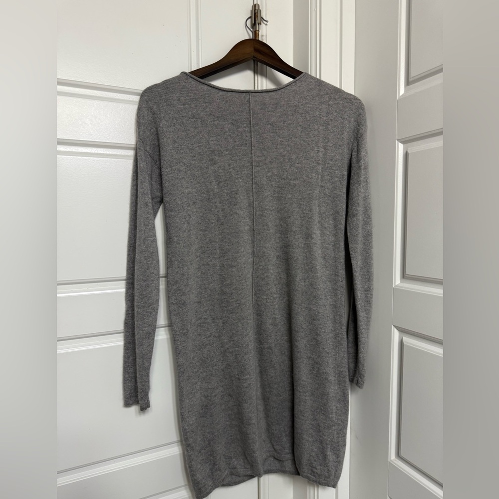 Cashmere Wool Blend Grey minidress